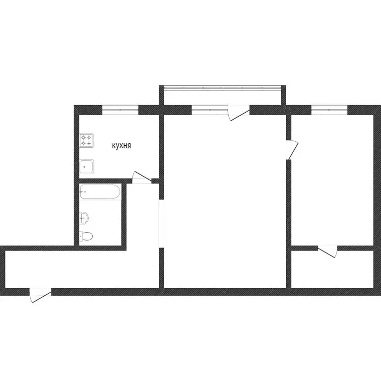 2-комнатная квартира: Златоуст, улица Шишкина, 7 (45.3 м) - Фото 1