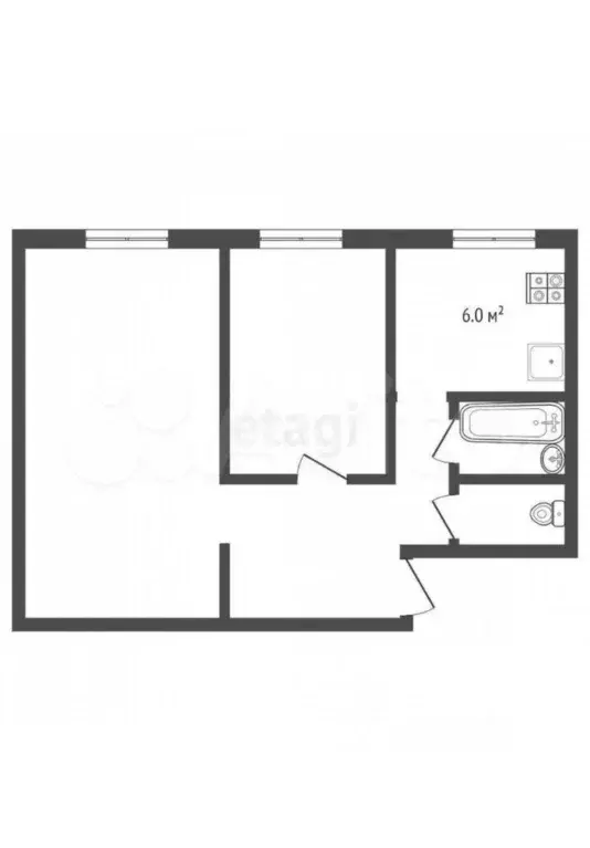 2-к кв. Ярославская область, Ярославль Суздальское ш., 22а (40.8 м) - Фото 2