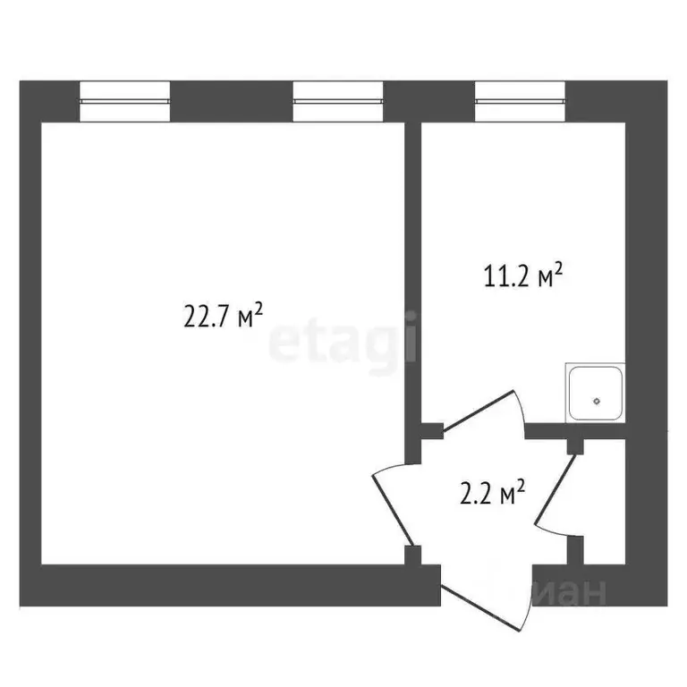 1-к кв. Севастополь ул. Ленина, 32Б (37.4 м) - Фото 1