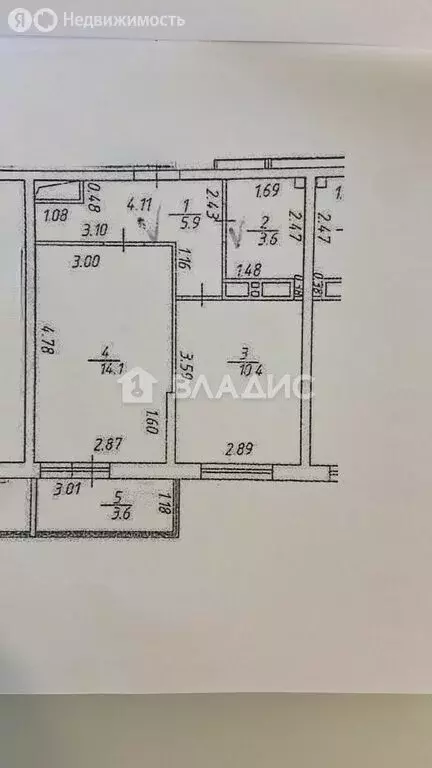 1-комнатная квартира: Новороссийск, улица Котанова, 2 (34 м) - Фото 0