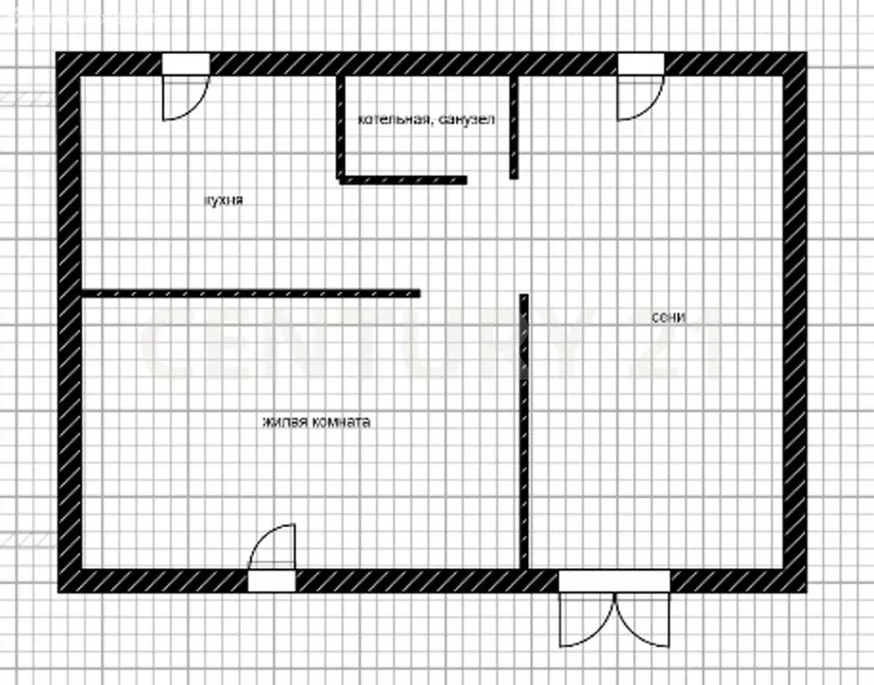 Дом в посёлок Колхозный, Бугульминская улица, 56 (40.6 м) - Фото 1