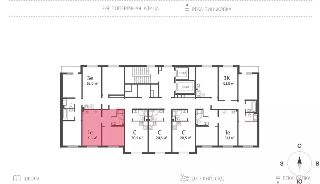 1-комнатная квартира: Ленинградская область, Всеволожское городское ... - Фото 0
