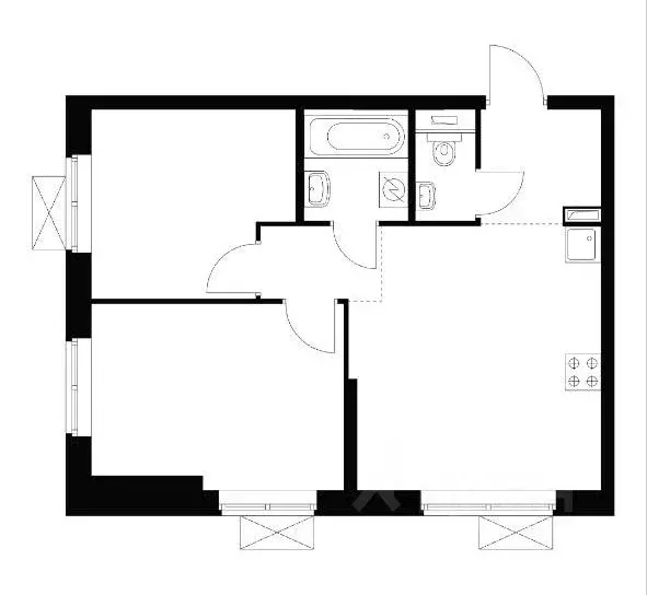 2-к кв. Москва Тагильская ул., 3к3 (48.0 м) - Фото 1