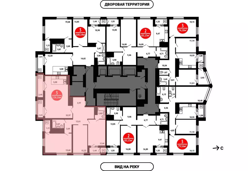 3-комнатная квартира: Республика Башкортостан, Уфа, Природная улица, ... - Фото 2