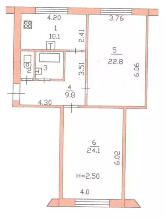 2-к кв. Московская область, Серпухов ул. Карла Маркса, 2а (71.1 м) - Фото 1