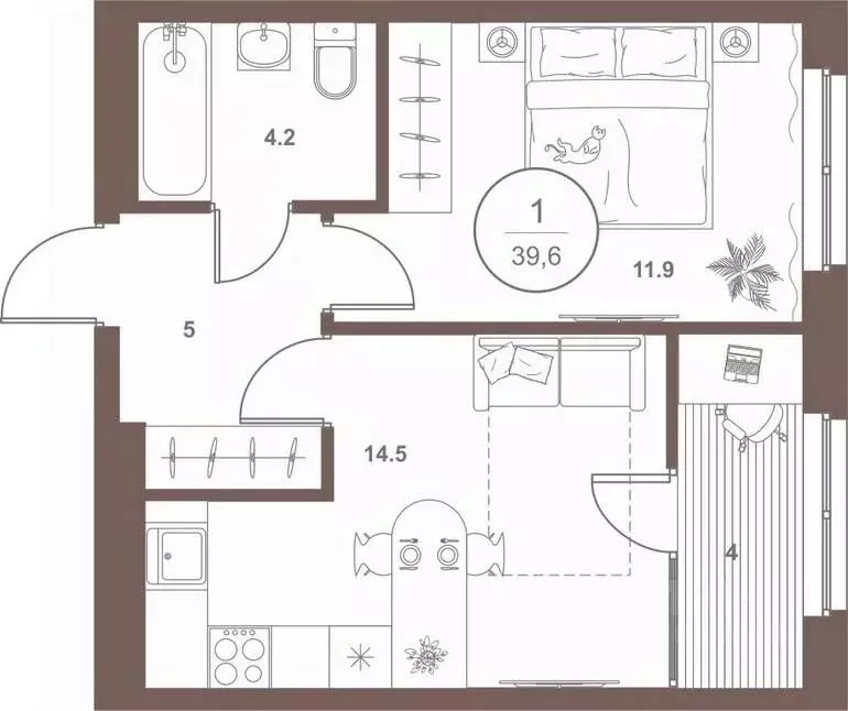 1-к кв. Пензенская область, Пенза Арбеково жилрайон, Дальнее Арбеково ... - Фото 2