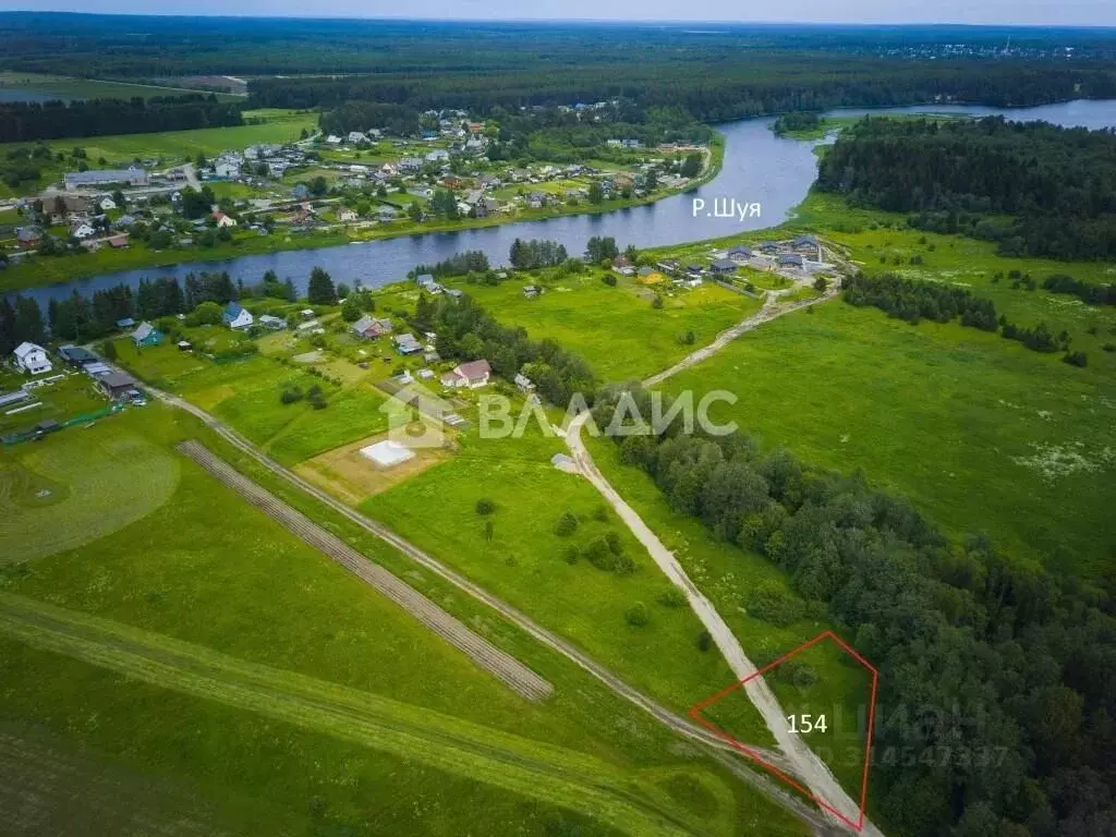 Участок в Карелия, Пряжинский район, Чалнинское с/пос, д. Виданы  ... - Фото 0