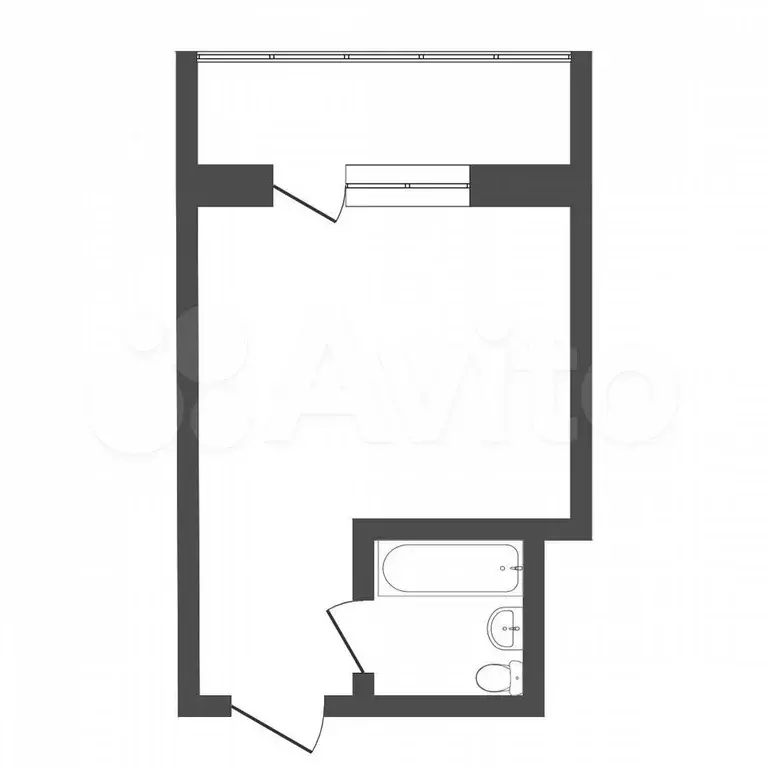 Квартира-студия, 21,3 м, 2/8 эт. - Фото 0