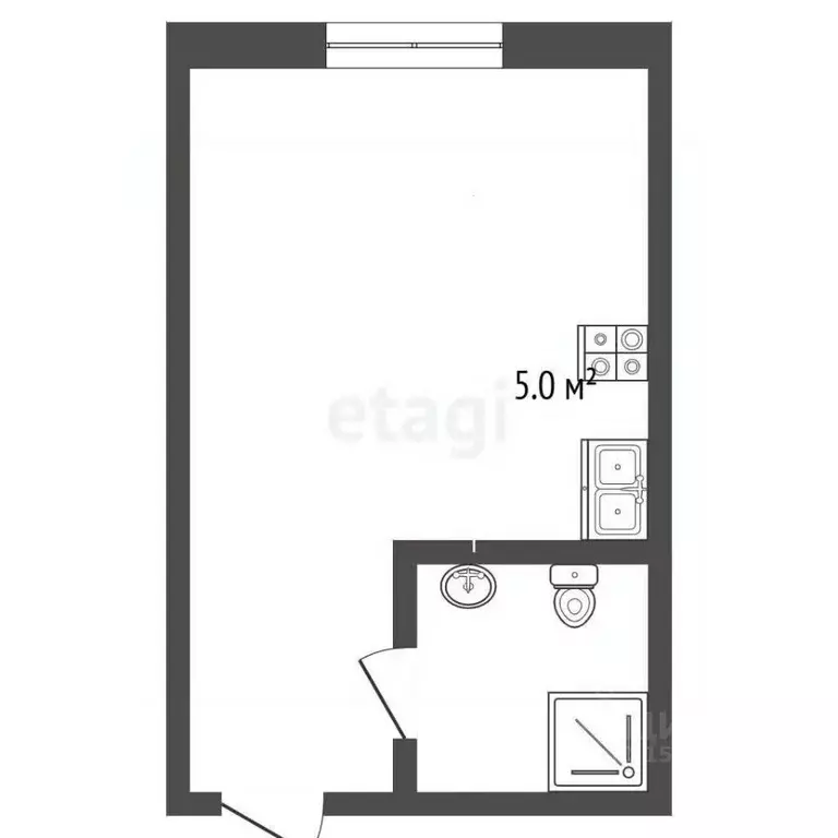 Студия Ямало-Ненецкий АО, Новый Уренгой Лимбяяха мкр, Надежда мкр, 17 ... - Фото 2