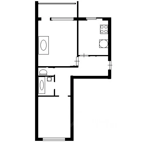 2-к кв. Ханты-Мансийский АО, Сургут ул. Дзержинского, 7/2 (55.0 м) - Фото 1