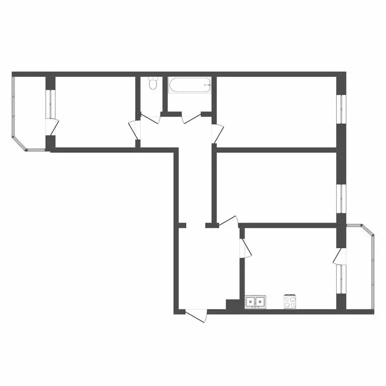 3-комнатная квартира: Тюмень, микрорайон Восточный-2, улица Ивана ... - Фото 1