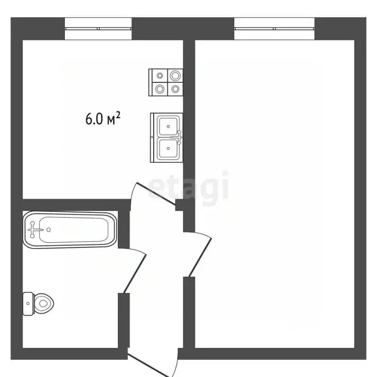 1-к кв. Ярославская область, Рыбинск ул. Вихарева, 16 (21.2 м) - Фото 2