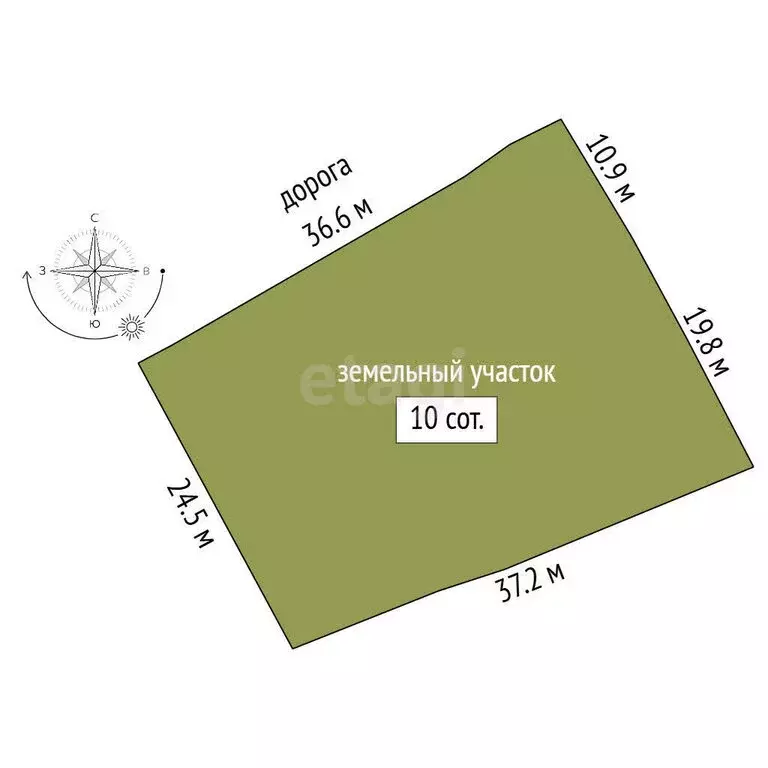 Дом в село Беркут, Совхозная улица (46.7 м) - Фото 1