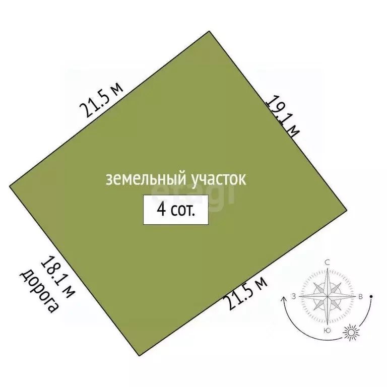 Участок в Севастополь Янтарь садоводческое товарищество, 86 (4.0 сот.) - Фото 1