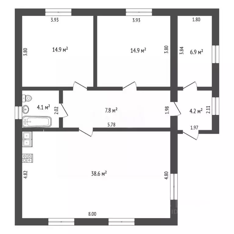 Дом в Тюменская область, Тюменский муниципальный округ, Винзили рп  ... - Фото 2