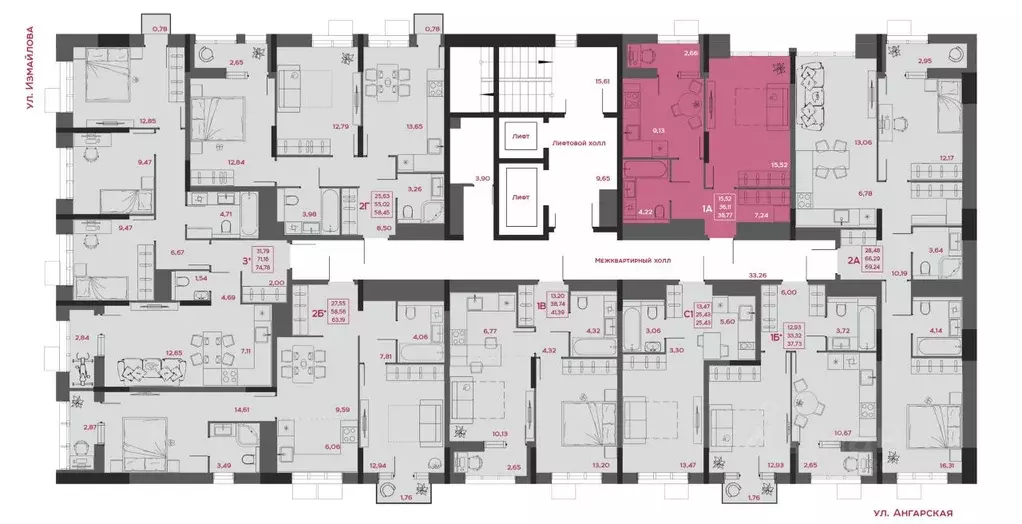 1-к кв. Пензенская область, Пенза Форт жилой комплекс (38.77 м) - Фото 2
