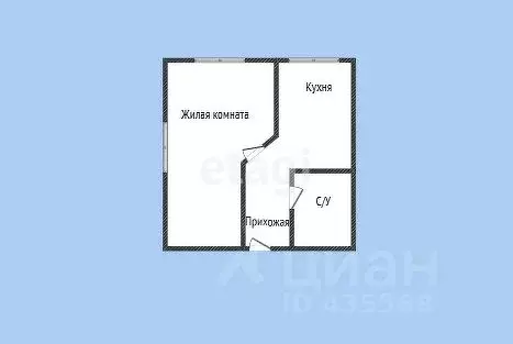 1-к кв. Белгородская область, Губкин просп. Горняков, 5 (30.9 м) - Фото 1