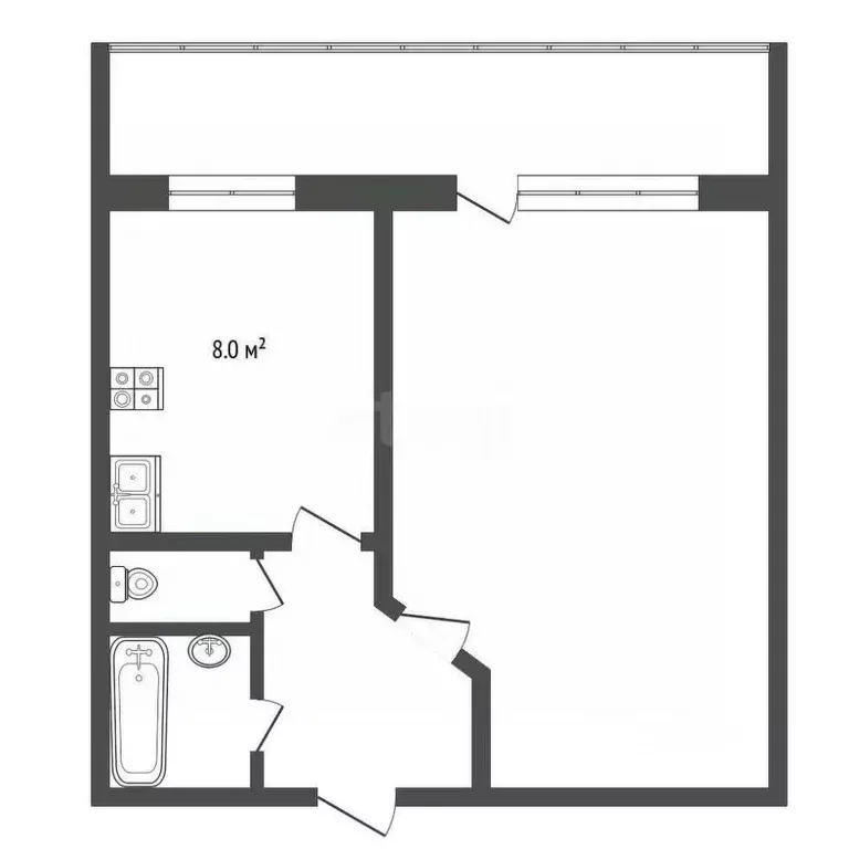 1-к кв. Тюменская область, Тюмень ул. Шишкова, 16/1 (34.7 м) - Фото 2