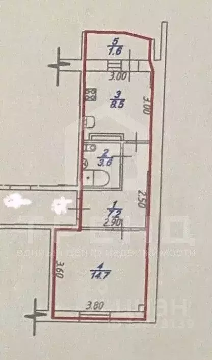 1-к кв. Ленинградская область, Мурино Всеволожский район, Оборонная ... - Фото 2