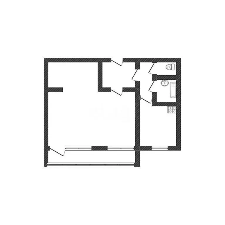 1-комнатная квартира: Валуйки, улица Тимирязева, 95 (39.2 м) - Фото 1
