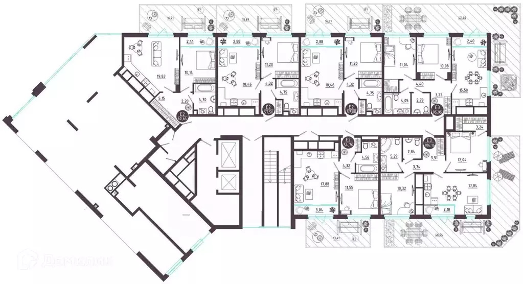2-к кв. Рязанская область, Рязань Московское ш. (106.16 м) - Фото 2