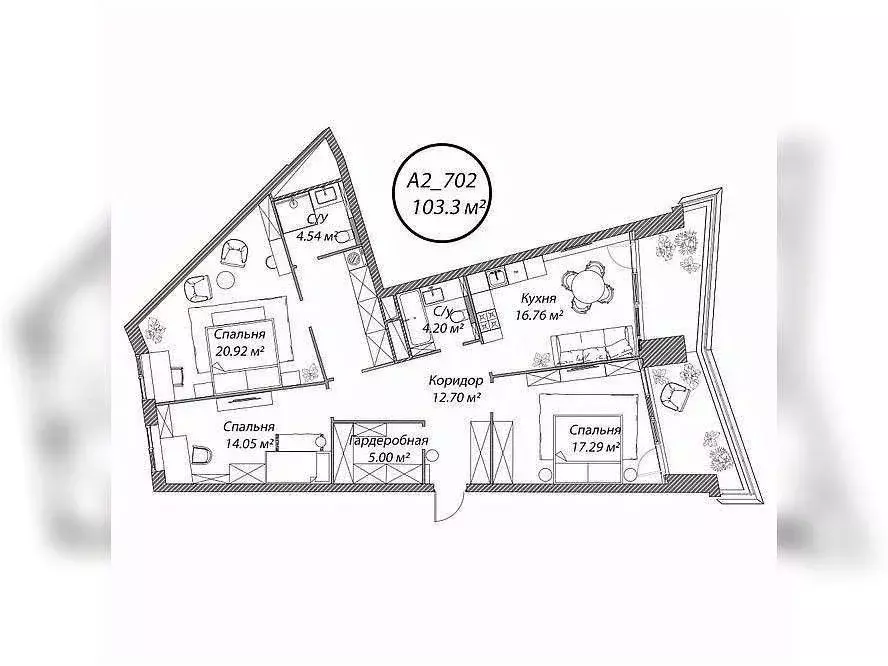 3-к кв. Москва 4-я Мякининская ул., 27 (103.3 м) - Фото 0