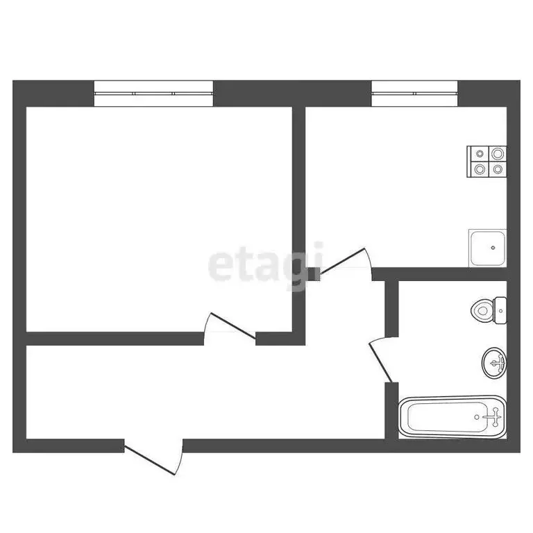 1-комнатная квартира: Ирбит, улица Маршала Жукова, 17/1 (29.7 м) - Фото 1