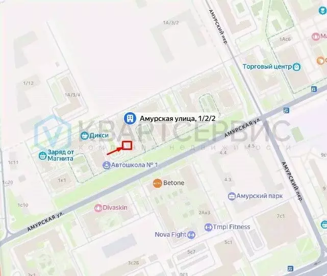 Торговая площадь в Москва Амурская ул., 1/2/2 (107 м) - Фото 2