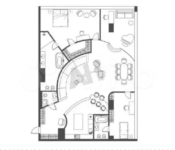 Аренда офиса 200 м2 м. Деловой центр в цао в - Фото 0
