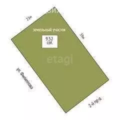 Участок в Ялуторовск, улица Филиппова (9.5 м) - Фото 1