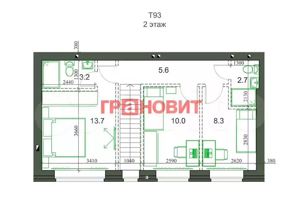 Таунхаус 90 м на участке 1,4 сот. - Фото 1