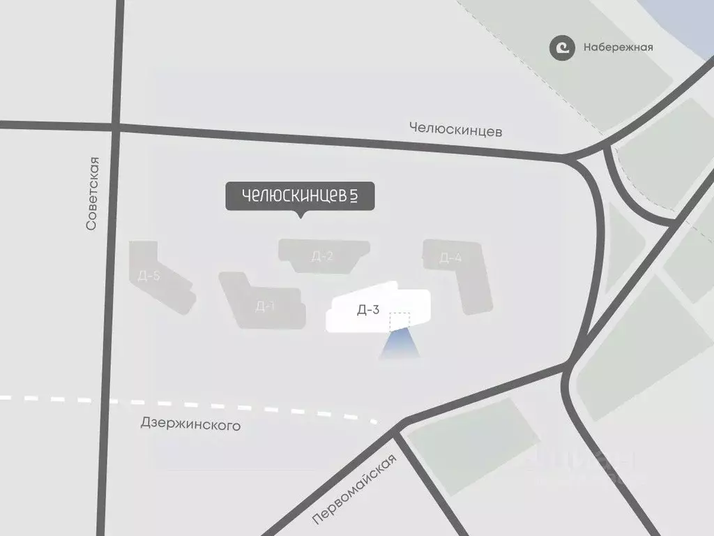 1-к кв. Тюменская область, Тюмень Челюскинцев 5 жилой комплекс (40.4 ... - Фото 1