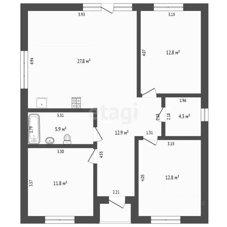 Дом в Тюменская область, Тюмень Царево садовое товарищество, ул. ... - Фото 2