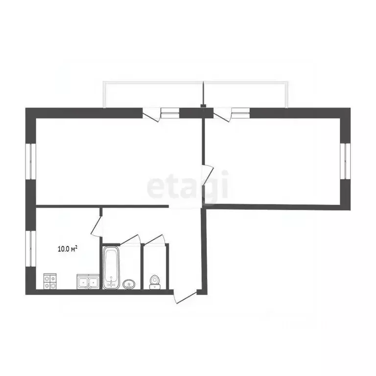 2-к кв. Москва Голубинская ул., 25К1 (55.7 м) - Фото 2