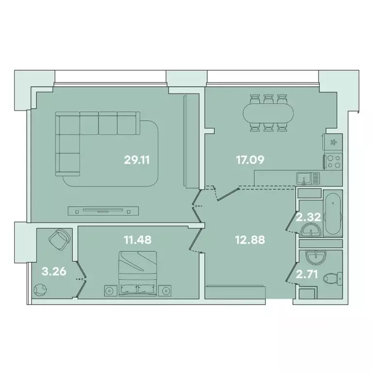 2-к кв. Иркутская область, Иркутск ул. Петрова, 18 (78.85 м) - Фото 0