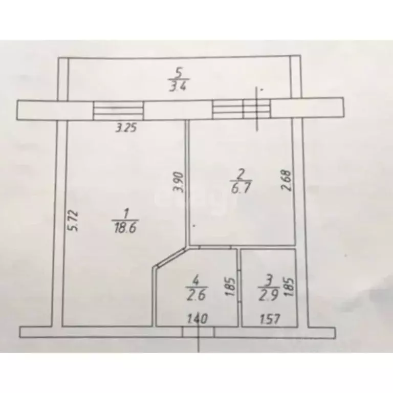 1-к кв. Татарстан, Лаишевский район, Столбищенское с/пос, с. Усады ... - Фото 2