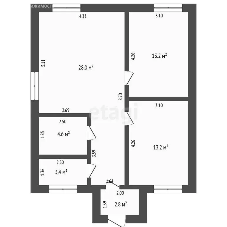 Дом в Тюмень, садовое товарищество Лаванда, 8-я улица (69.4 м) - Фото 1