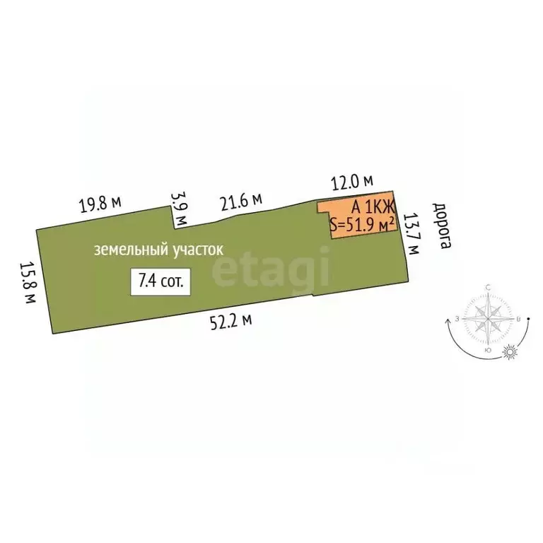 Участок в Тюменская область, Тюмень ул. Механизаторов (7.44 сот.) - Фото 2