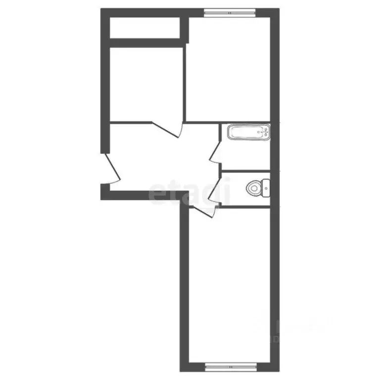 2-к кв. Владимирская область, Ковров Моховая ул., 2/6 (42.5 м) - Фото 2