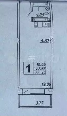 Квартира-студия, 33 м, 14/25 эт. - Фото 0