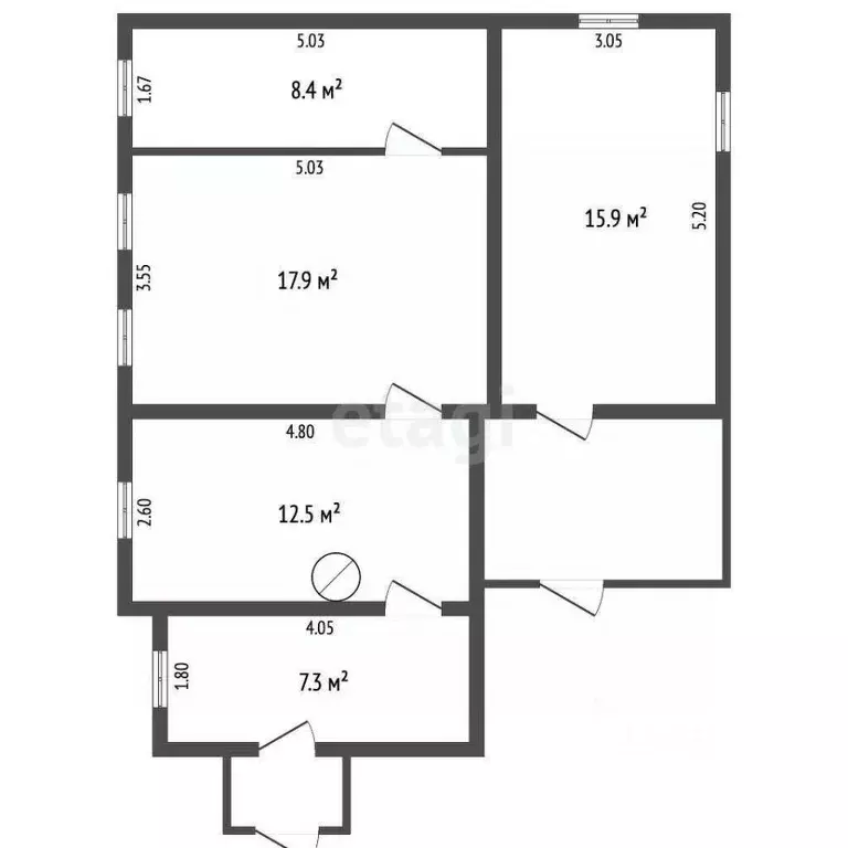 Дом в Мордовия, Саранск ул. Болдина, 73 (62 м) - Фото 2
