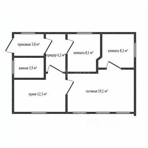 Дом в Краснодарский край, Апшеронск ул. 22-го Партсъезда (62 м) - Фото 2
