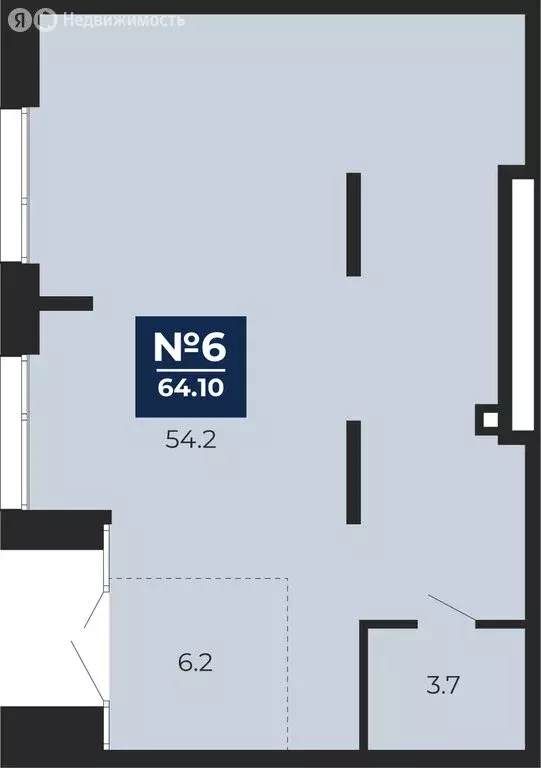 Помещение свободного назначения (64.1 м) - Фото 1