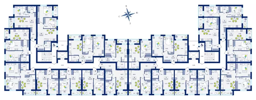 2-к кв. Калининградская область, Зеленоградск  (51.59 м) - Фото 1