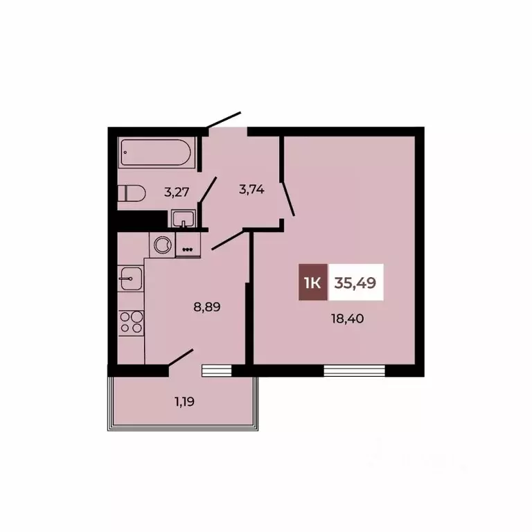 1-к кв. Ростовская область, Аксайский район, Щепкинское с/пос, пос. ... - Фото 1