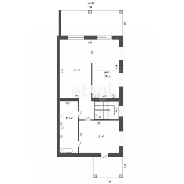 Дом в Башкортостан, Стерлитамак ул. Володина (165 м) - Фото 1