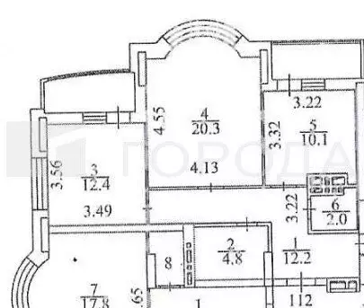2-комнатная квартира: Новосибирск, Ельцовская улица, 6 (65.2 м) - Фото 0