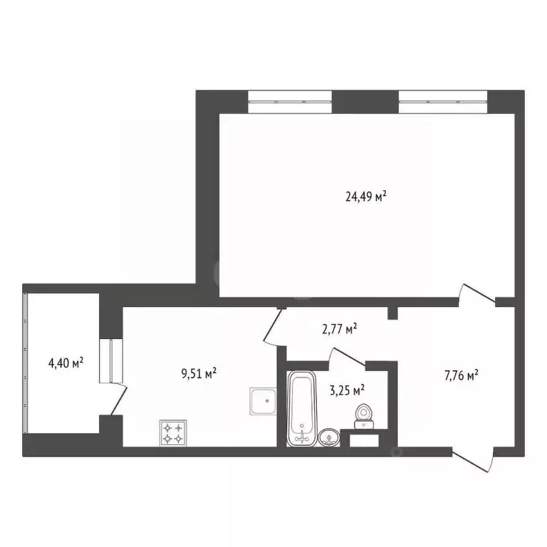 1-к кв. Башкортостан, Уфа ул. Мечтателей, 11 (47.8 м) - Фото 0