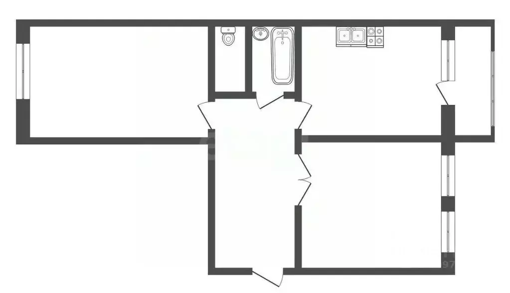 2-к кв. Смоленская область, Смоленск Краснинское ш., 32 (62.5 м) - Фото 0