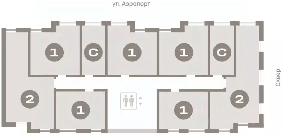 Студия Новосибирская область, Новосибирск ул. Аэропорт, 88 (20.12 м) - Фото 1